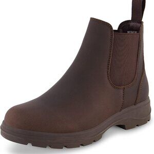 Women's Chealsea Boots Vegan Leather Memory Foam Wide Width Casual Dressy